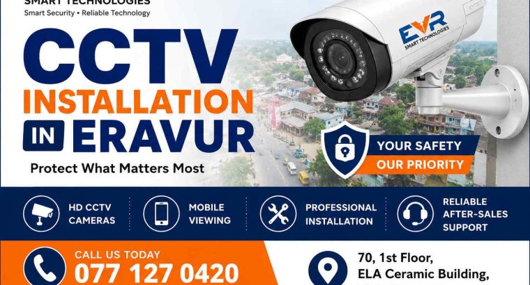 EVR Smart Technologies – Your Trusted CCTV, Computer & Networking Solutions Provider in Eravur