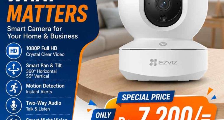 EZVIZ CS-TY1-R105-1L2WF Smart Wi-Fi Camera – Now Available in Eravur