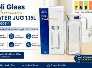 Deli Glass Premium Water Jug 1.15L EH1005-1 (டெலி கிளாஸ் பிரீமியம் வாட்டர் ஜக் 1.15L EH1005-1) – EVR
