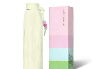 Glass Water Bottle with Handle Beautiful Colours – EVR.LK in Eravur