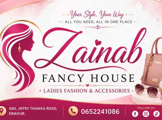 Zainab Fancy House – Your Trusted Fancy Goods Store in Eravur